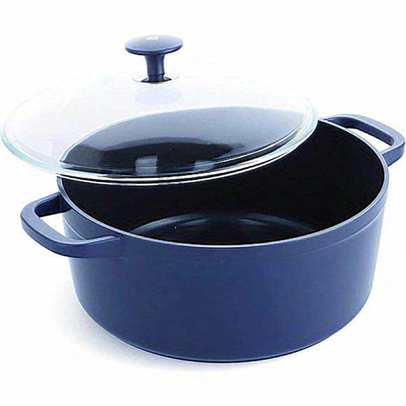 Blue Diamond Lightweight Design‎ Dutch Oven Glass Lid Ceramic Nonstick Cookware - Picture 1 of 8